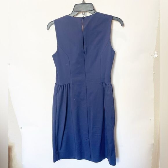Kate Spade New York Rhys Sleeveless Sheath Dress Navy Blue Size 4 Elegant Classi - Picture 3 of 9